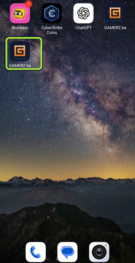Ikona GAMERZ.ba na početnom ekranu